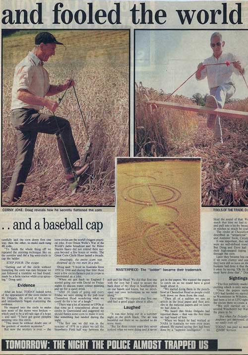 Articolo di giornale su Dag e Dave